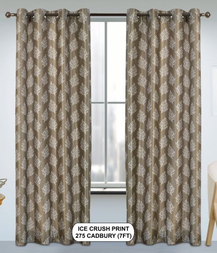 Ice Crush Print Cadbury Light Window Curtains