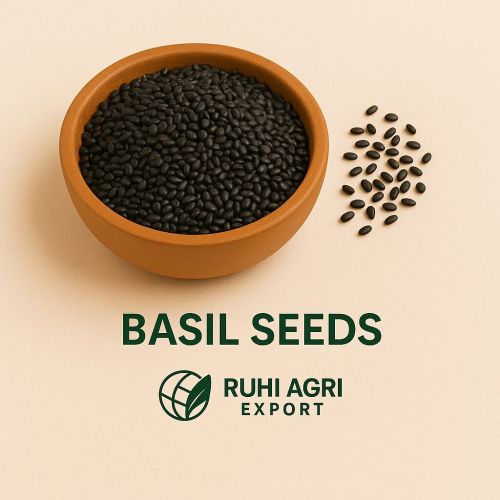 Black Basil Seeds, Moisture : 9%, Certification : FSSAI Certified