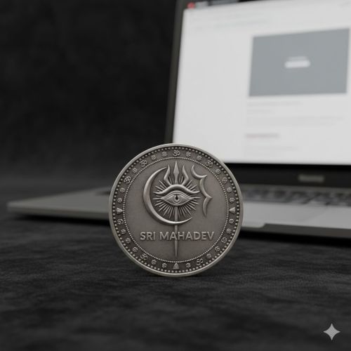 Sri Mahadev Ji Silver Coin, Thickness : 3 Mm