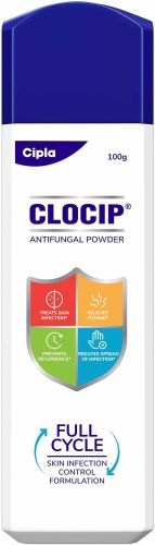 Clocip Clotrimazole Dusting Powder, Packaging Type : Bottle