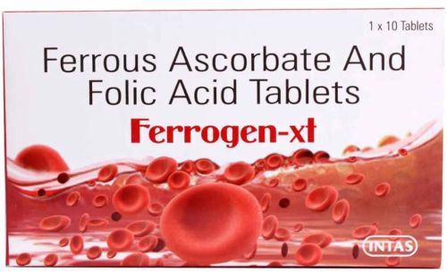 Ferrozen XT Ferrous Ascorbate Folic Acid Tablet