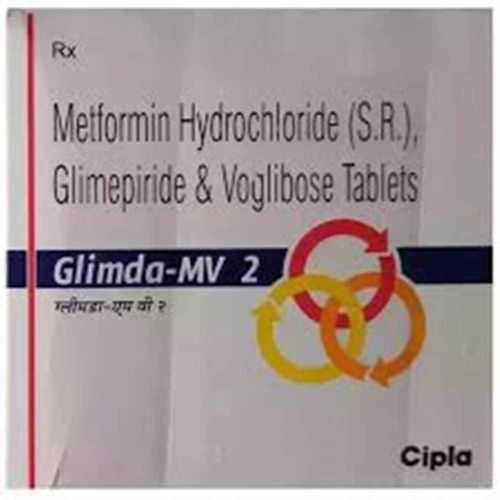 Glimda MV2 Glimepiride Metformin Voglibose Tablet