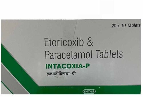 Intacoxia P Etoricoxib Paracetamol Tablet, Packaging Type : Box