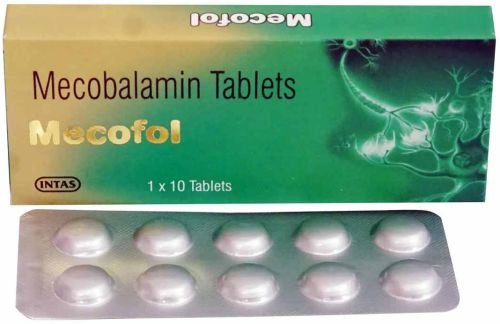 Mecofol 500mg Mecobalamin Tablet, Packaging Type : Box