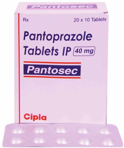 Pantosec 40mg Pantoprazole Tablet, Packaging Type : Box