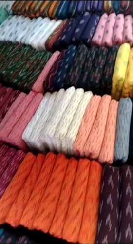 Printed Pochampally Ikat Fabric, Color : Red for Textile Industry