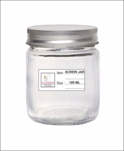 100 Ml Glass Screw Jar for Cookie, Pickle