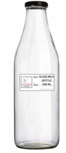 1000 Ml Glass Milk Bottle, Brand Name : N P