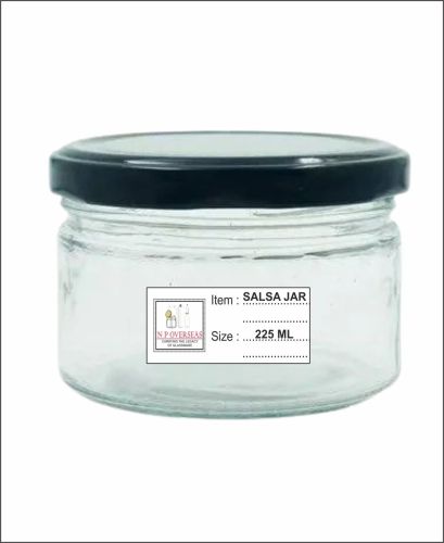 225 Ml Glass Salsa Jar, Color : Transparent