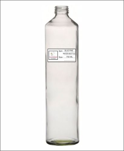 750 Ml Blue Pine Glass Water Bottle