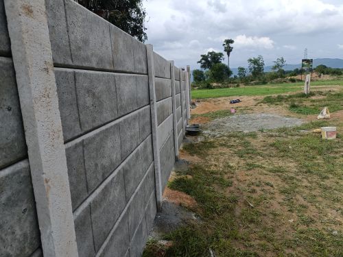 Concrete Precast Boundary Wall, Color : Grey