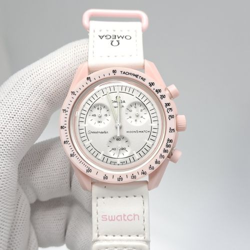 Omega Speedmaster Swatch Moonswatch Mission To Venus Chronograph Swiss Watch