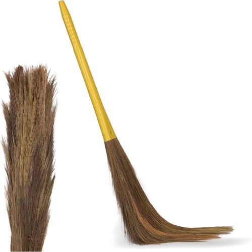 Wood Plastic Grass Broom Stick, Packaging Type : Box