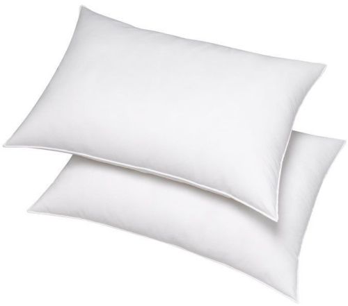 Plain Compressed Fiber Pillow, Color : White for Sleeping Support