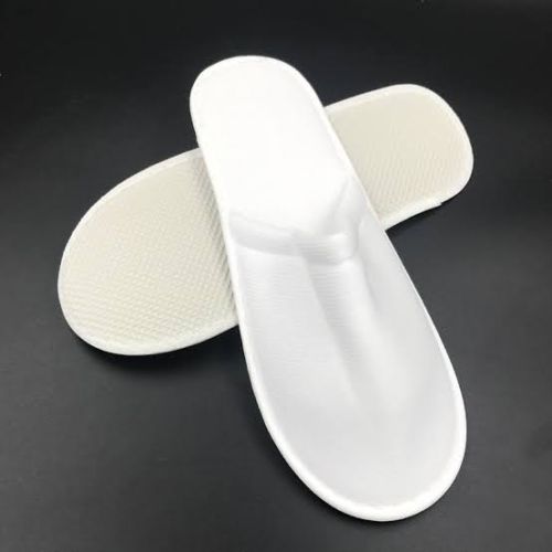 Plain Terry Towel Slippers, Color : White for Beach Wear, Daily Wear