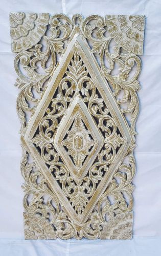 Decorative Wood Interior Accent Diamond Motif Panel