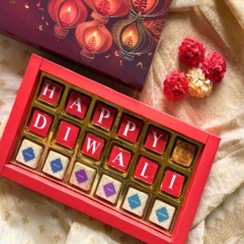 Cocoa 18 Assorted Chocolates Gift Box for Festivals, Celebrations)