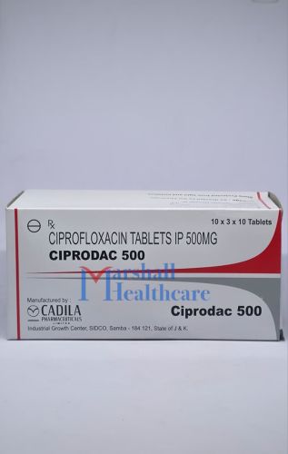 Ciprofloxacin Tablets, Brand Name : Ciprodac 500