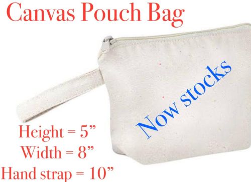 Printed Cotton Canvas Pouch Bag, Color : Multicolor Multisizes