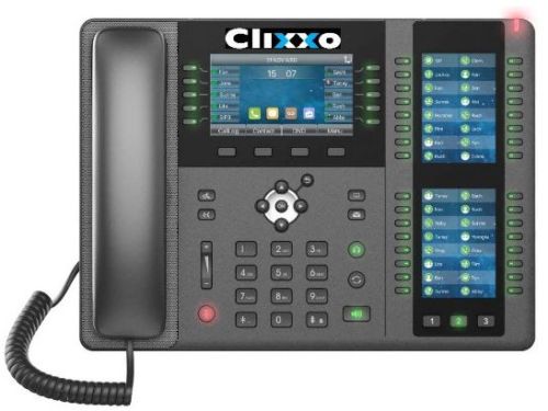 Plastic Clixxo Entry Level IP Phone, Color : Black