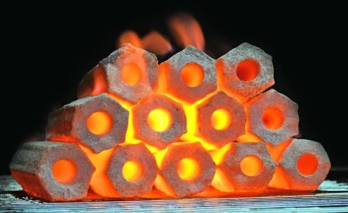 Bamboo Smokeless Charcoal Briquettes, Color : Black, Dark Black