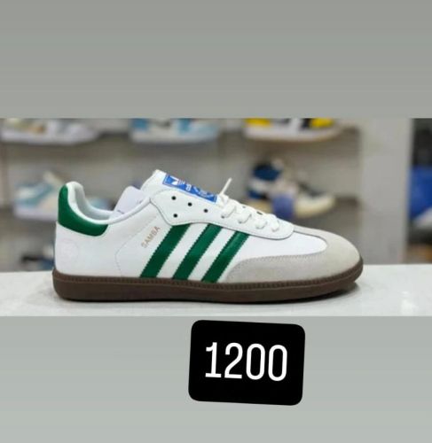 Adidas Samba White Green Casual Shoes Eu 41 to 45, Gender : Unisex