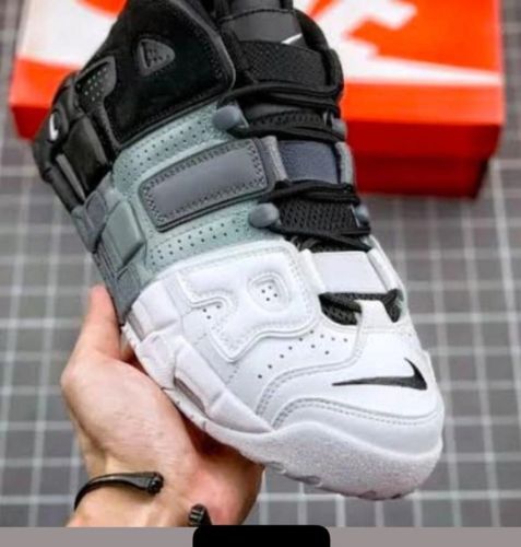 Leather Nike Air More Uptempo Men Shoes