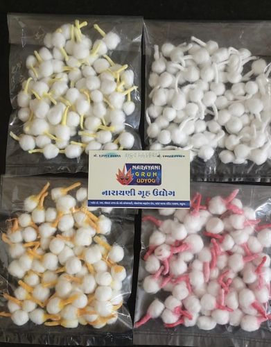 Coloured Round Cotton Wicks, Packaging Type : Pack for Lighting