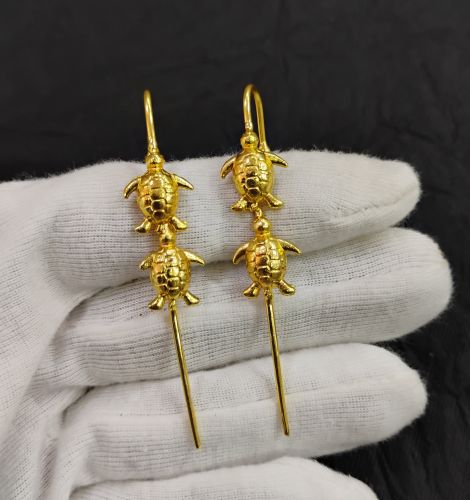 Tortoise Brass Earrings