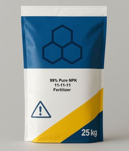 Nitrogen 99% Pure NPK 11-11-11 Fertilizer, Color : Brown
