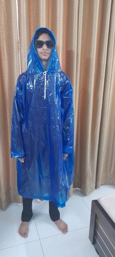 Plain PVC Bluesky Rain Poncho Free Size