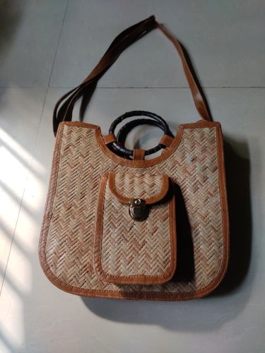 Printed Shital Pati Bags, Color : Brown, Gender : Female