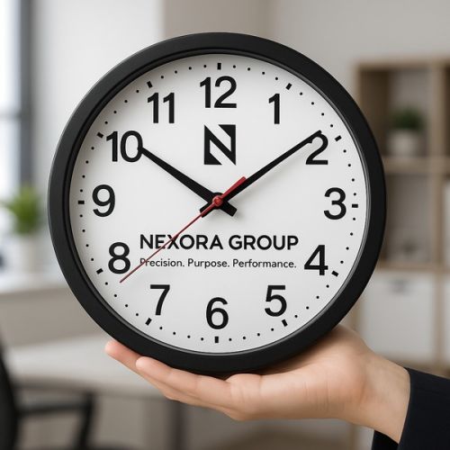 Wooden Wall Clocks, Color : Black Custom Size