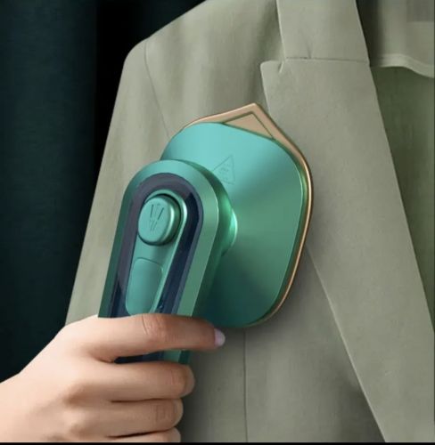 Electric Polished Portable Mini Ironing Machine, Color : Green