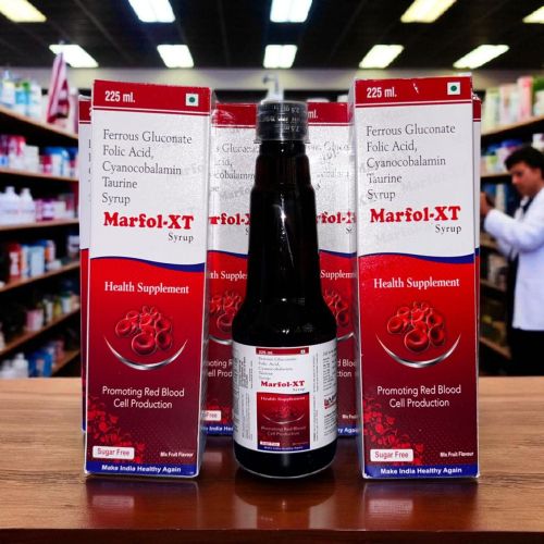 Marfol XT Syrup, Color : Red, Form : Liquid, Taste : Sweet