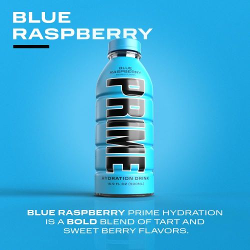 Plastic Prime Hydration Blue Raspberry Sports Drinks For Storing Liquid