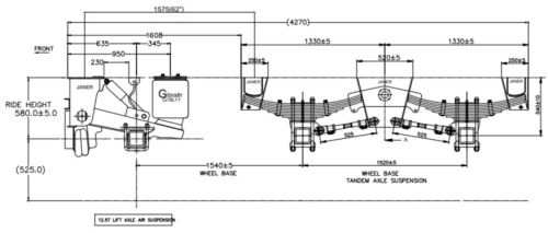 Stainless Steel Trailers Air Suspension, Brand Name : Bharat