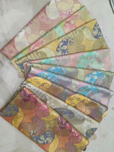 Silk Weaving Rangakat Brocade Fabric Multicolour Technics:Woven