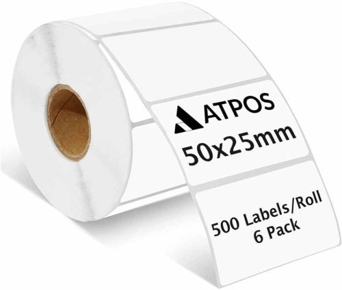 Paper Adhesive Barcode Printing Label, Color : White