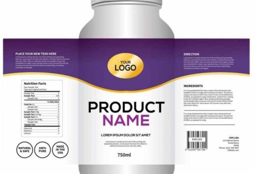 Paper Barcode Printed Medicine Bottle Label for Identification Tracking