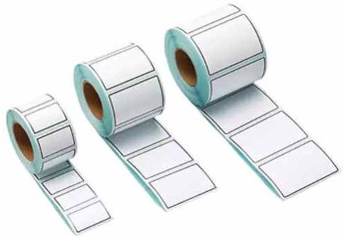 Paper Heat Seal Glue Tap Label Sticker, Color : White