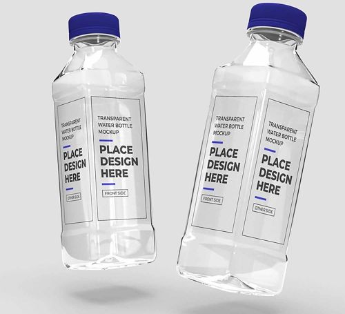 Plastic Transparent Drinking Water Bottle Label