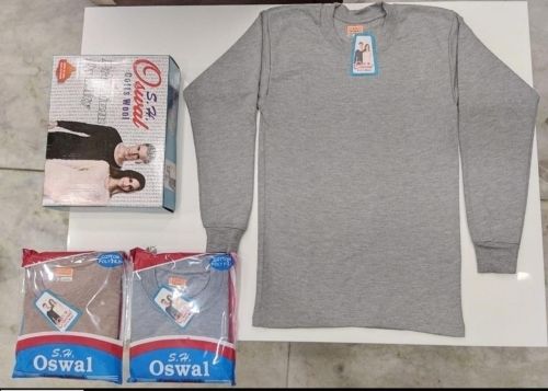 Plain Oswal Thermal Inner Wear, Brand Name : Sahil Hosiery 80-90cm