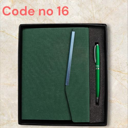Metal Leather Diary Pen Gift Set, Brand Name : Crafty Global
