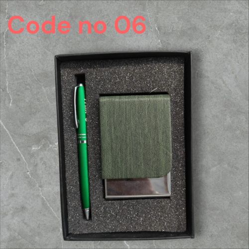 Metal Pen Keychain Card Holder Gift Set, Brand Name : Crafty Global