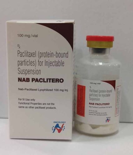 Nab Paclitero Paclitaxel Injection, Packaging Type : Vial