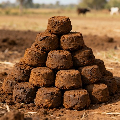All Cow Dung, Form : Cake for Religious, Hawan, Pooja 5 Kg