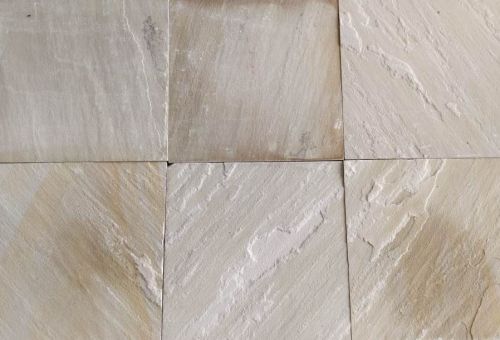 Polished Mint Beige Sandstone, Shape : Square, Form : Solid
