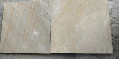 Natural Cleft Mint Dhari Sandstone, Shape : Square