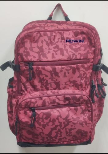 Printed Cotton Backpack, Color : Pink